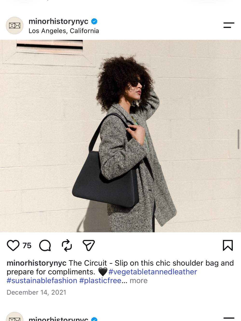 Minor History Black Shoulder Bag